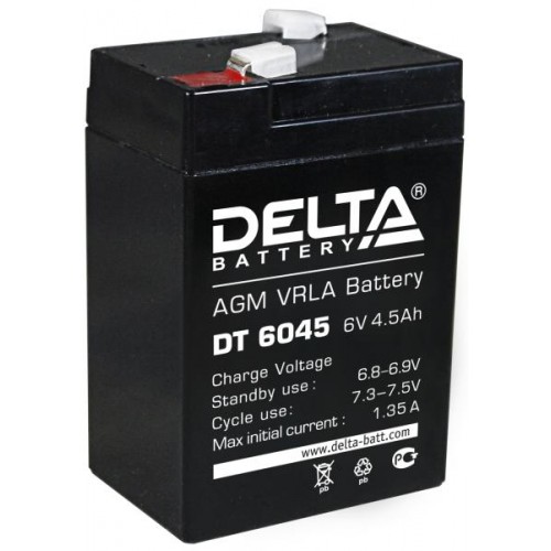 Аккумулятор Delta DT 6045 (4,5 А/ч 6v)