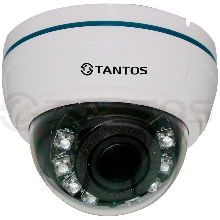Видеокамера TSc-Di720pHDv(2.8-12) внутр., купол, с ИК с джост (СНЯТА С ПР-ВА)