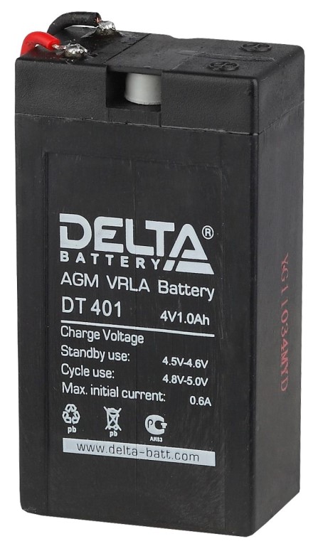 Аккумулятор Delta DT 401 (1А/ч, 4V)