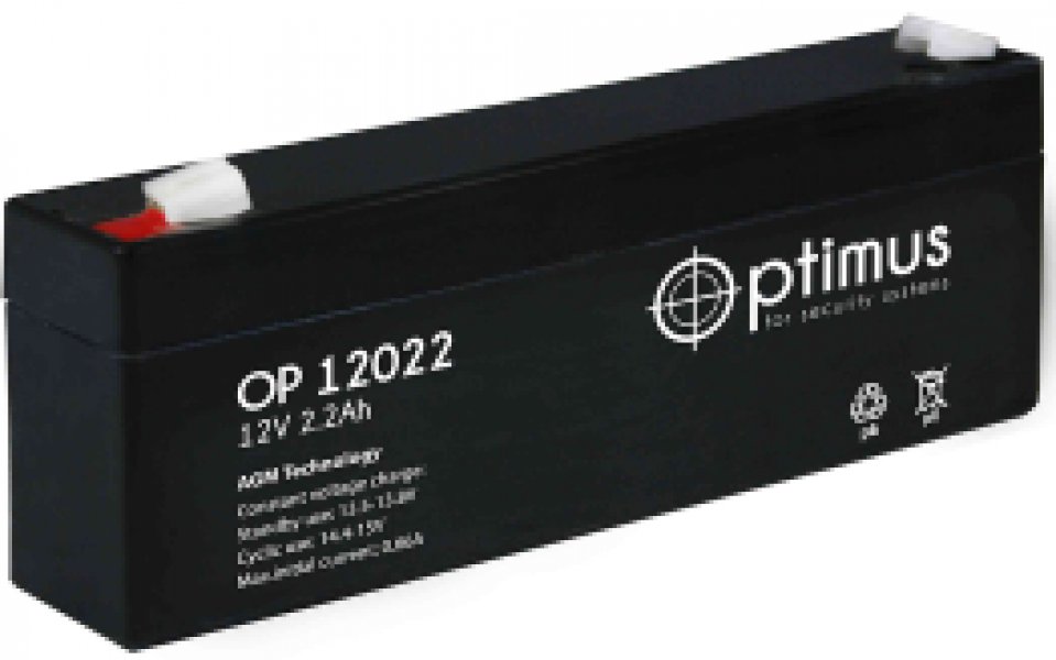 Аккумулятор Optimus OP 12022 (2.2 А/ч 12V)