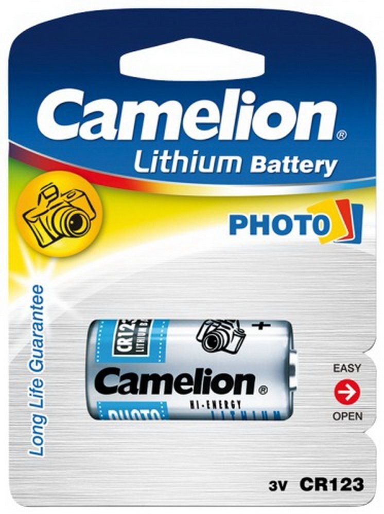 Батарейка CAMELION CR123A BL1 литиеевая